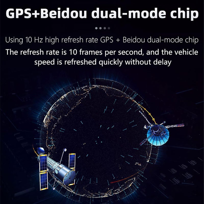 wiiiw GPS Speedometer Digital Speedometer for Car MPH Speedometer Plug & Play Head Up Display for Car Compatible with All Vehicle Models Equipped with a USB Port - Image 5